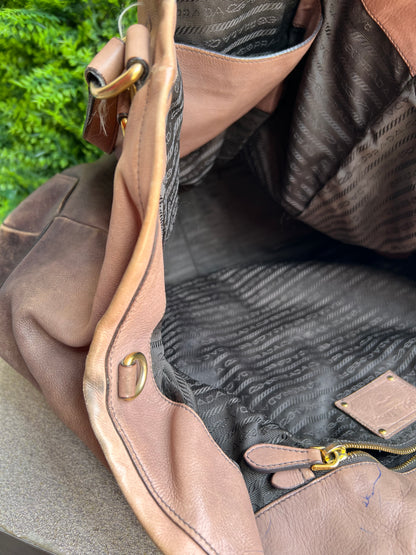 Prada Tote Soft Calf Marrom