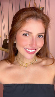 Colar Louis Vuitton Blooming Duas Voltas