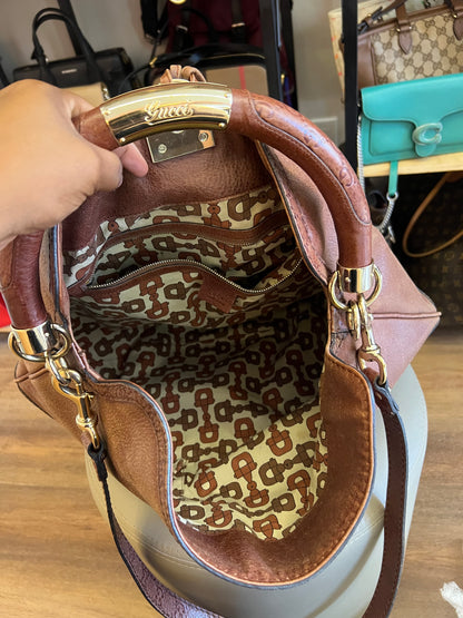 Gucci Indy Hobo Bag Marrom