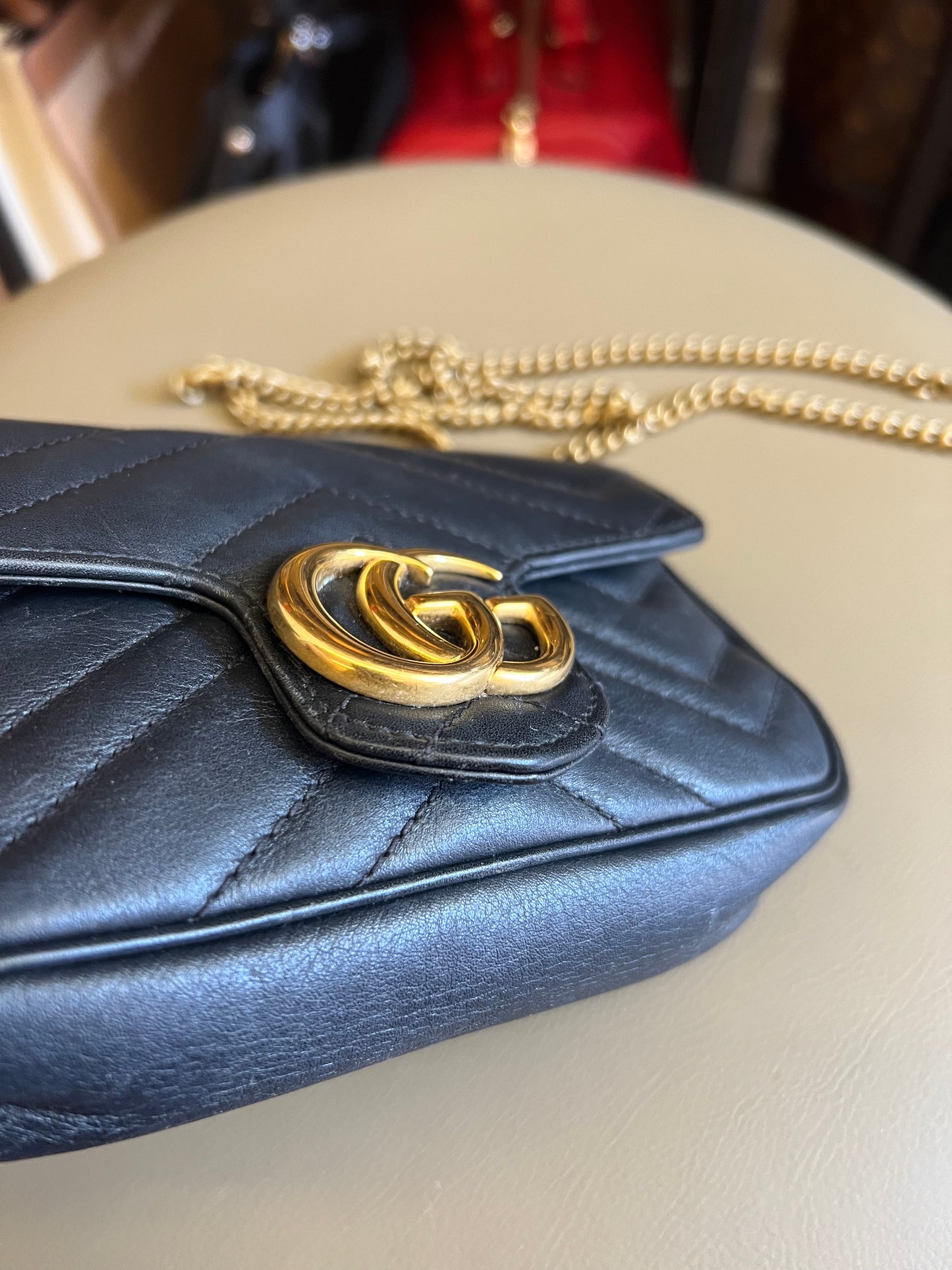 Gucci Mini Marmont Preta