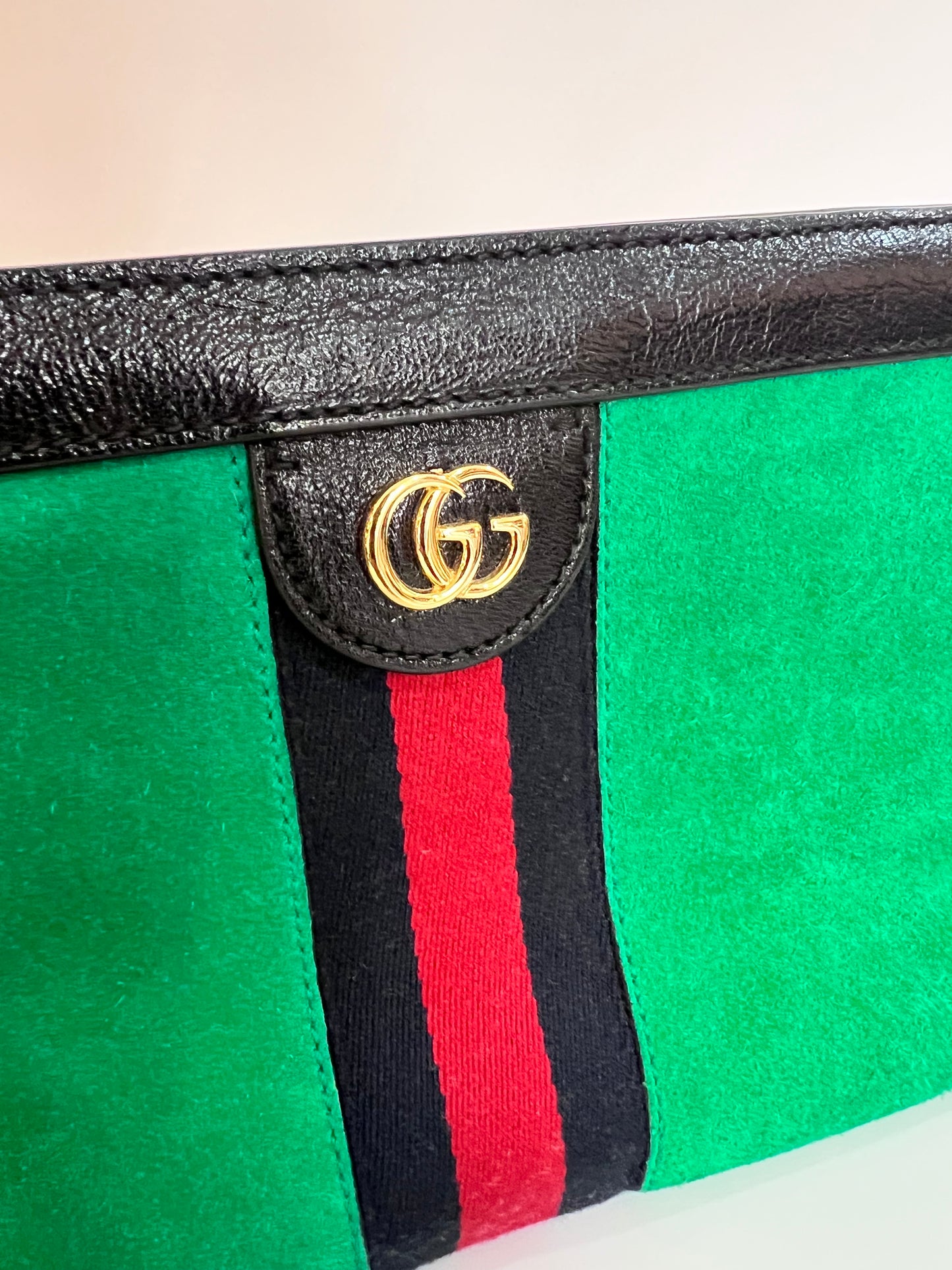 Gucci Ophidia Camurça Chain Verde