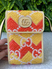 Gucci Phone Bag GG Ráfia