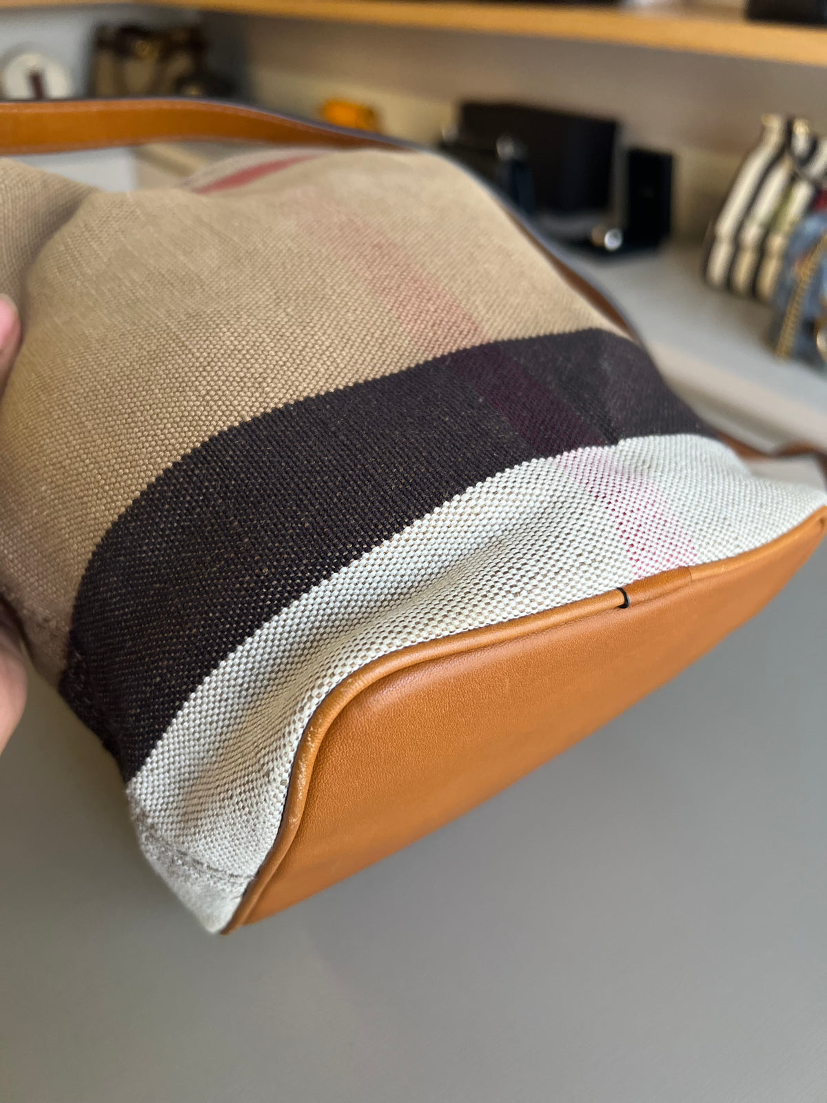 Burberry Mega Check Bucket