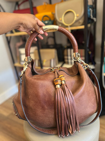 Gucci Indy Hobo Bag Marrom