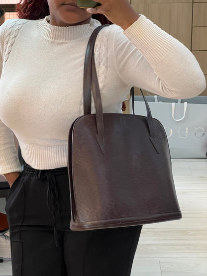 Louis Vuitton EPI Lussac Tote Marrom