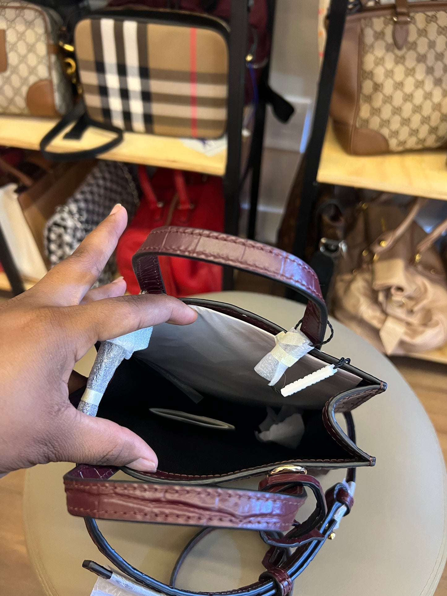 Marc Jacobs Grind Croco Vinho