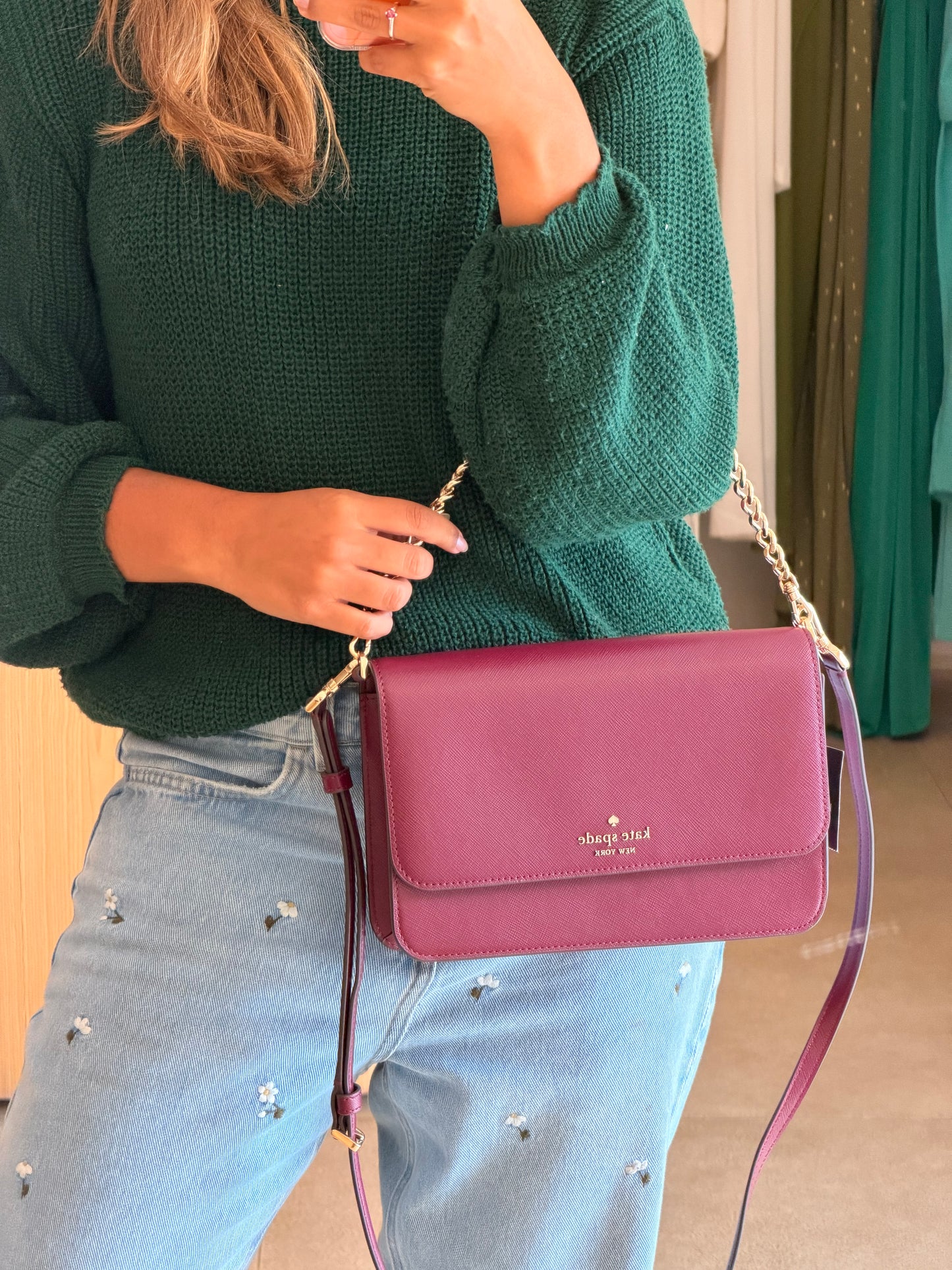 Kate Spade Crossbody Vinho