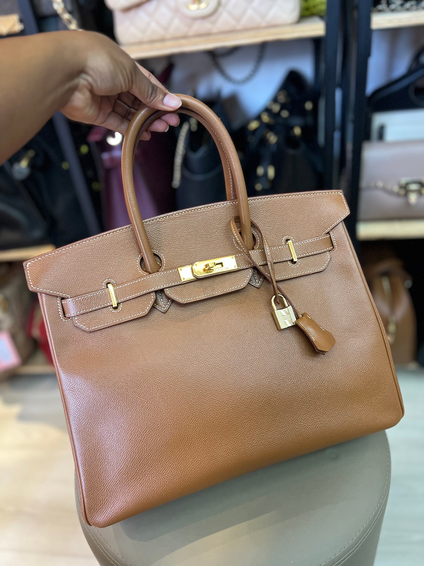 Hermes Birkin 35 Caramelo
