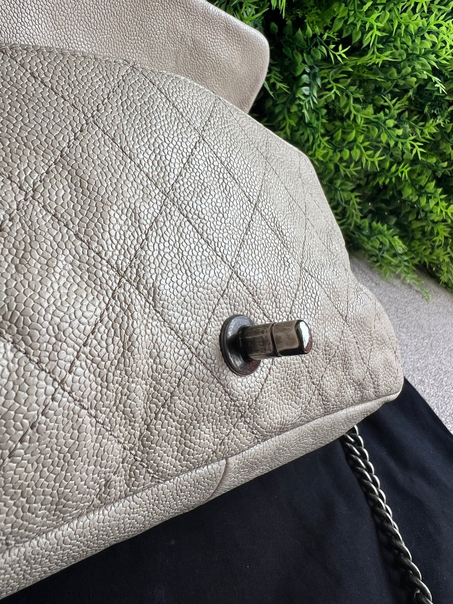 Chanel Classic Single Flap Off  White