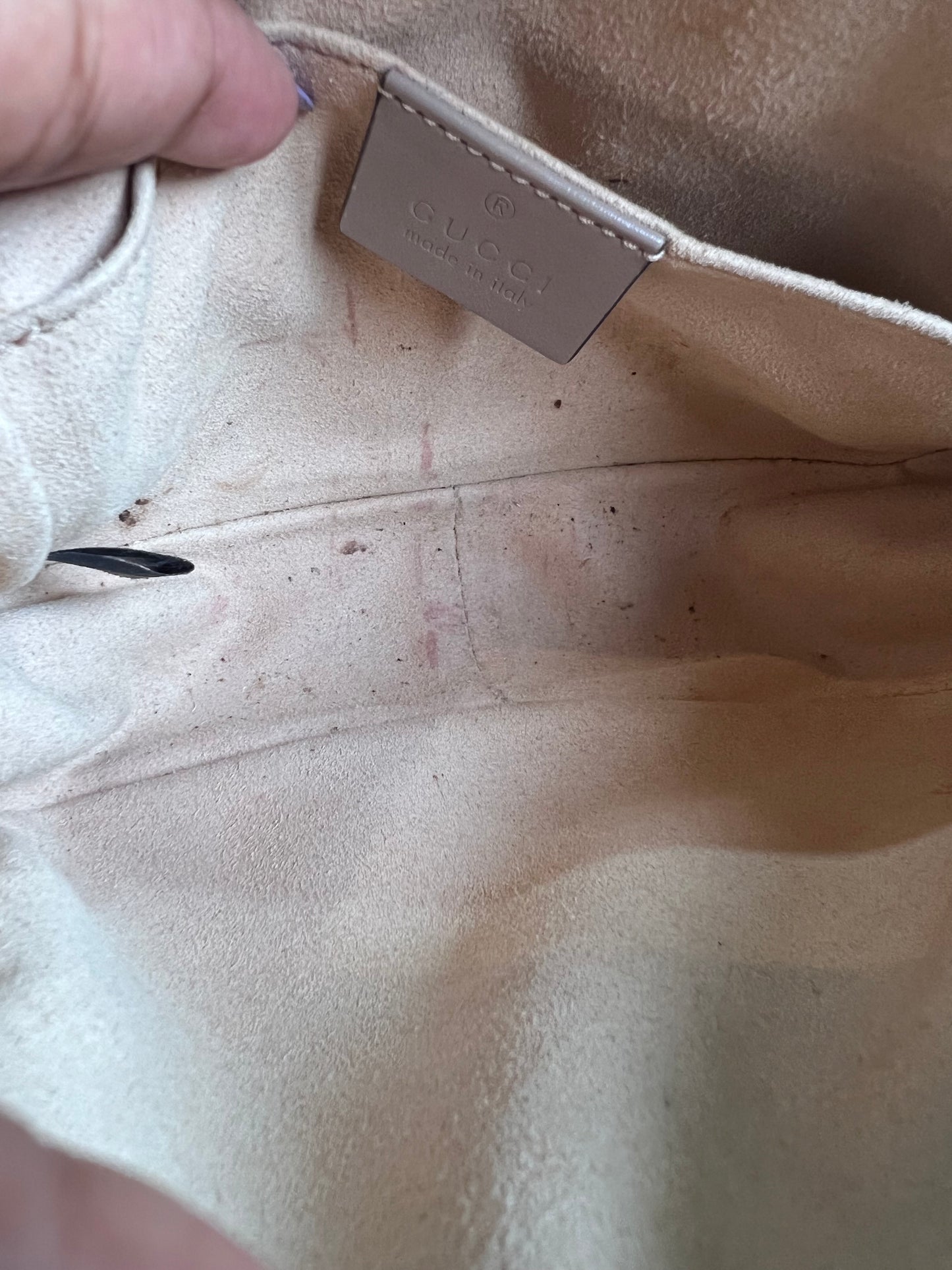 Gucci Marmont Matelassê  Nude