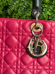 Lady Dior Cannage Quilted Rosa