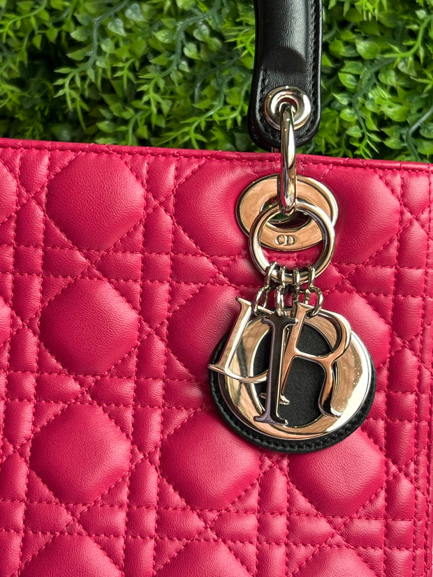 Lady Dior Cannage Quilted Rosa