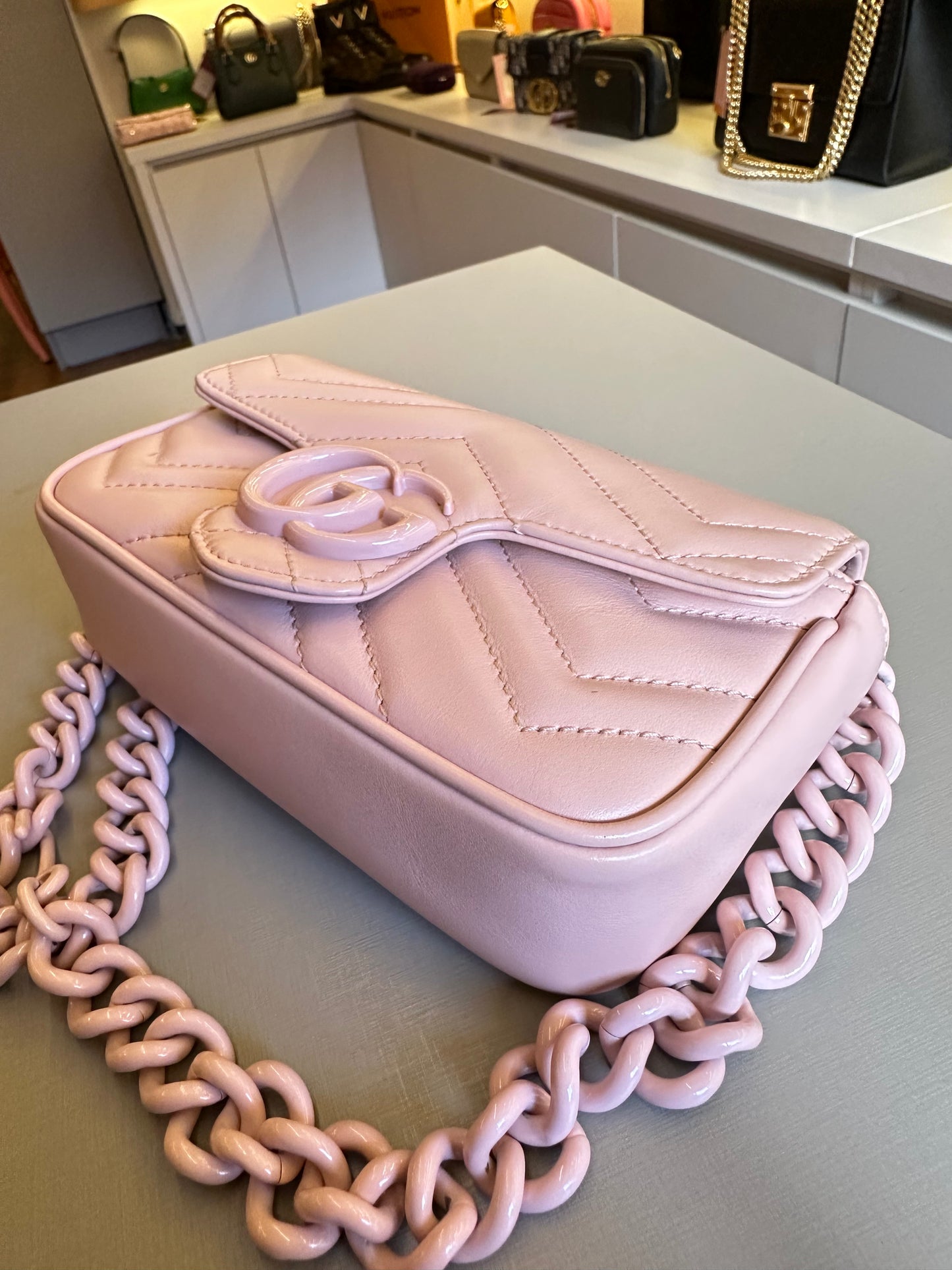 Gucci marmont Super Mini Rosa
