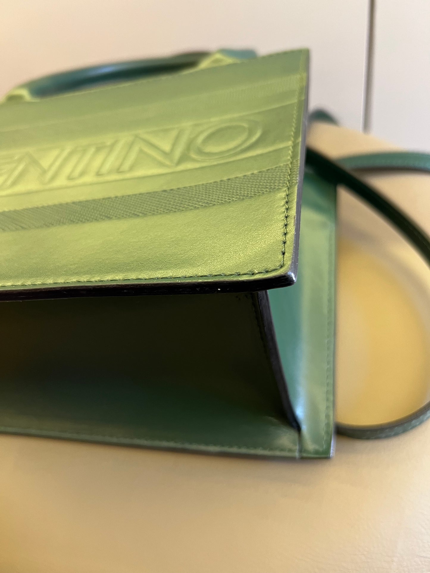 Mario Valentino Embossed Logo Tote Bag