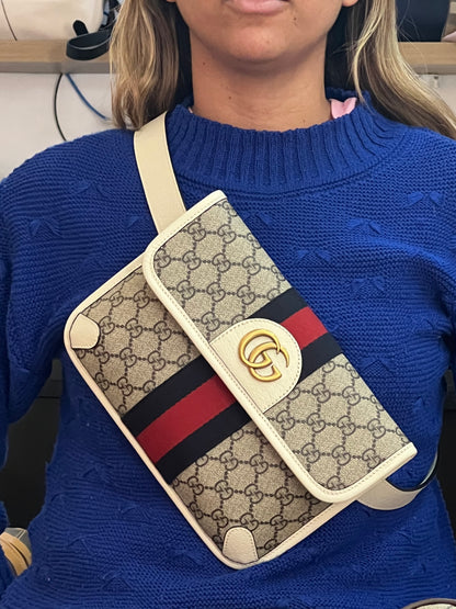 Pochette Gucci Belt Ophidia Off White