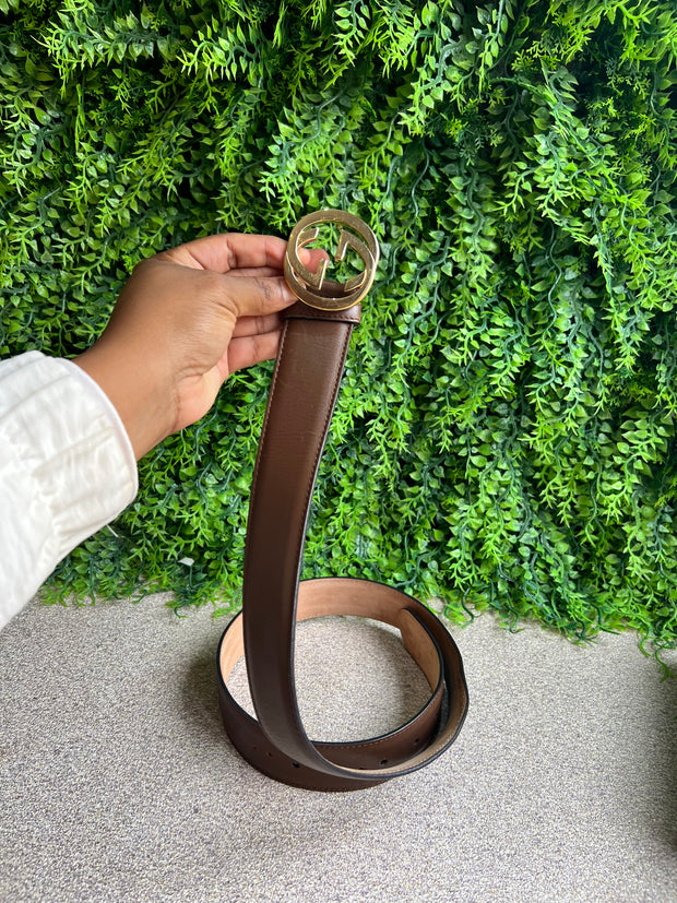 Cinto Gucci interlock