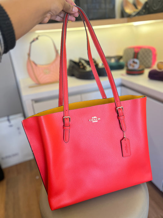 Coach Shopping Tote Vermelha