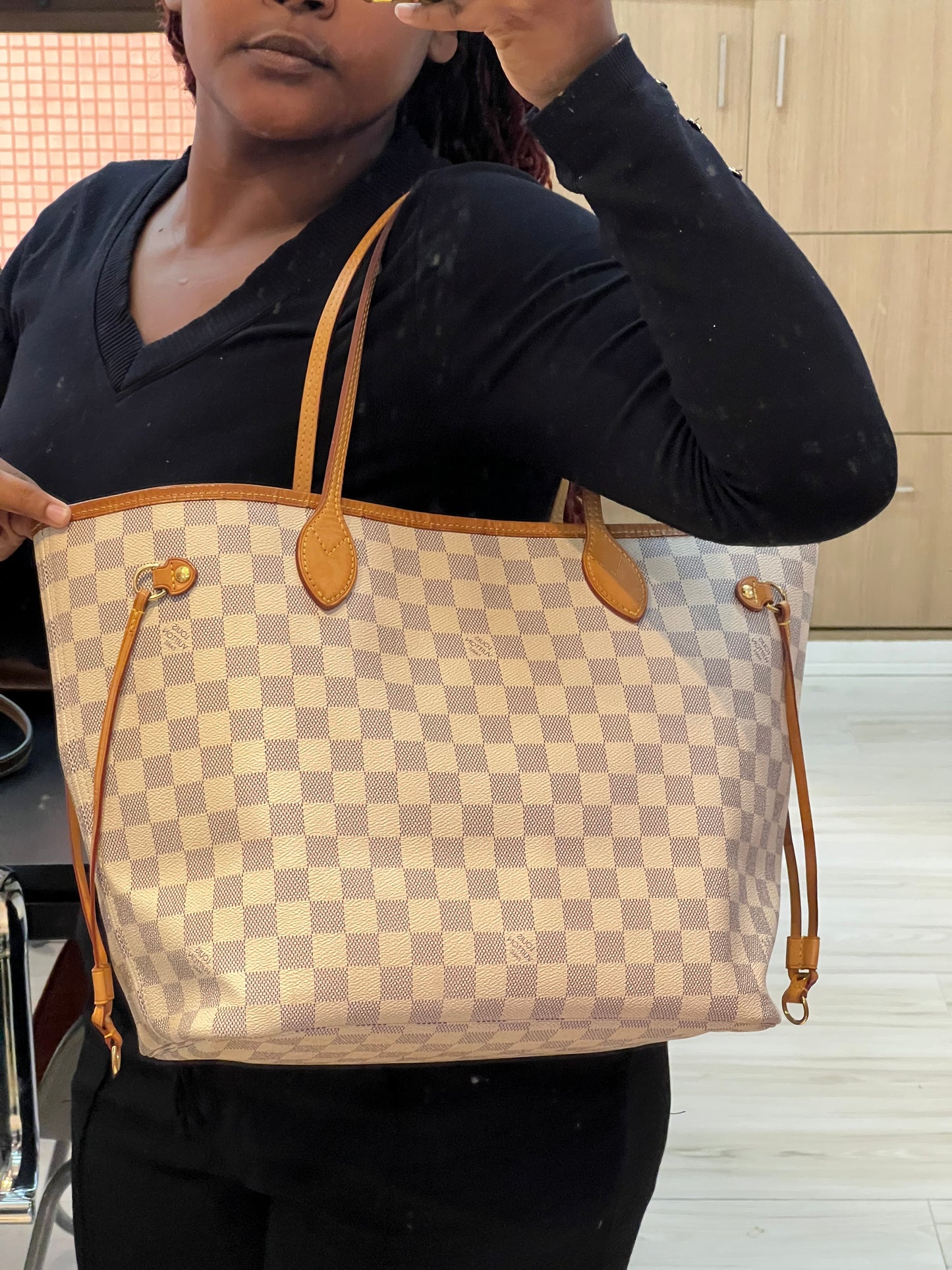 Louis Vuitton Neverfull MM Damier azur