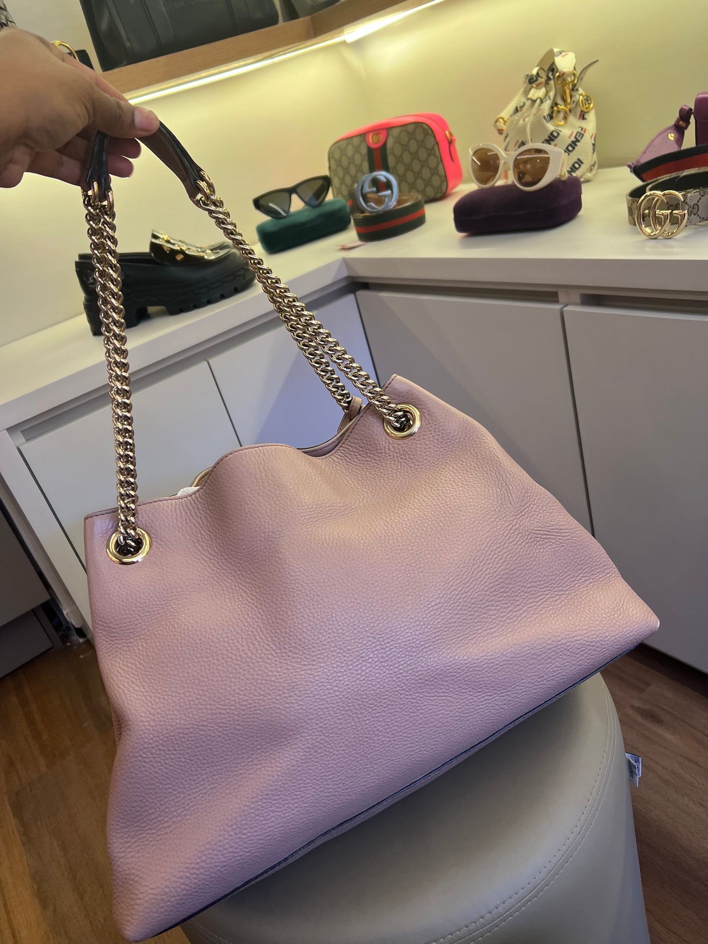 Gucci Soho Chain Nude