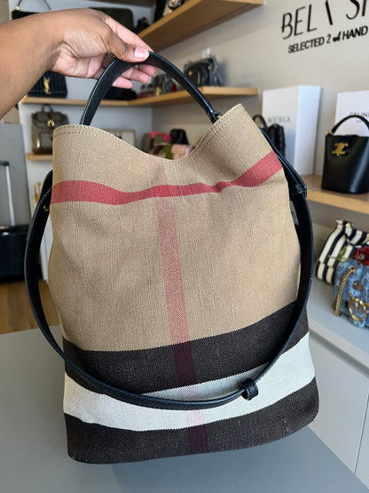 Burberry Check Ashby Hobo