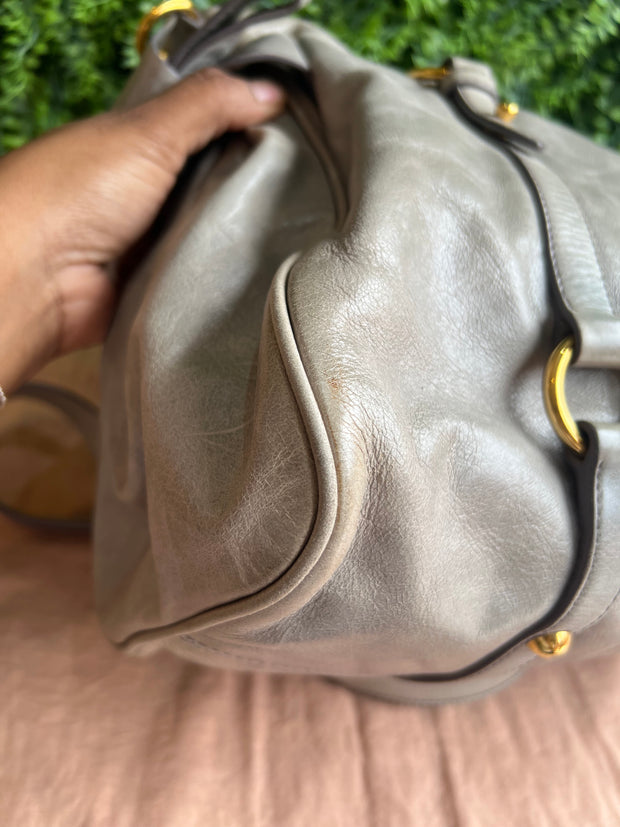 Miu Miu Vitello Lux Cinza