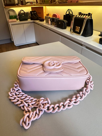 Gucci marmont Super Mini Rosa