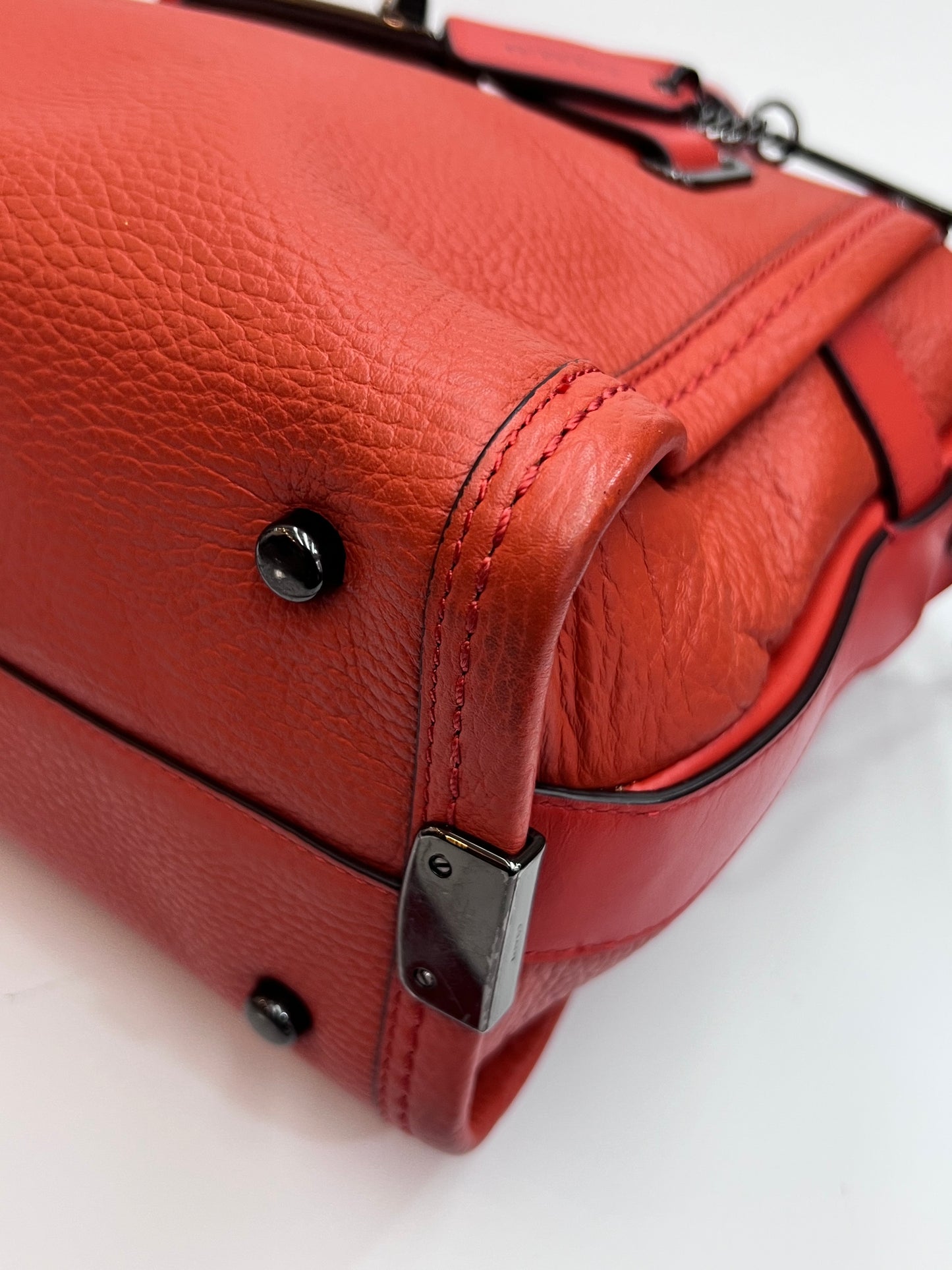 Coach Swagger Pebbled Laranja