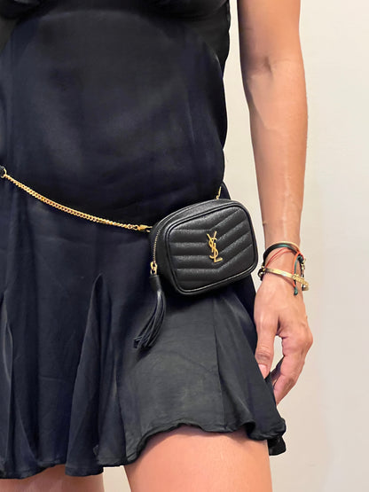 Saint Laurent Baby Lou Belt Bag Preta
