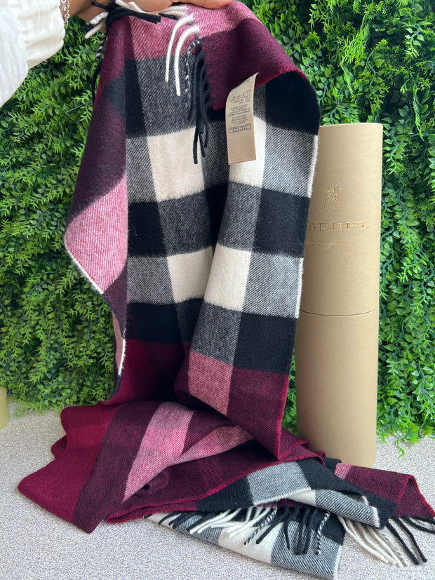 Echarpe Burberry Check Roxo