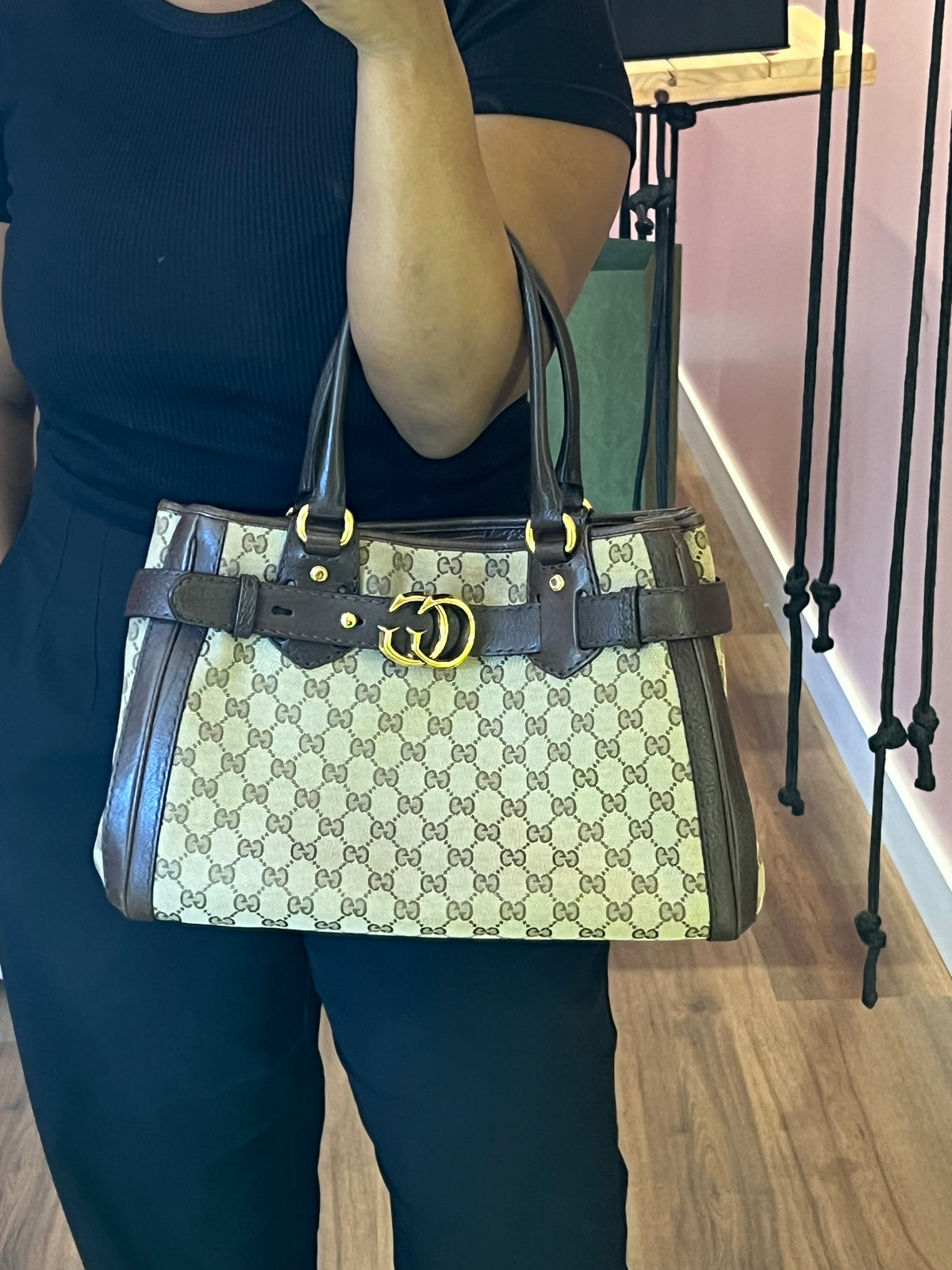 Gucci GG Canvas Running Tote