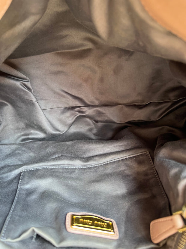 Miu Miu Vitello Lux Bow Satchel