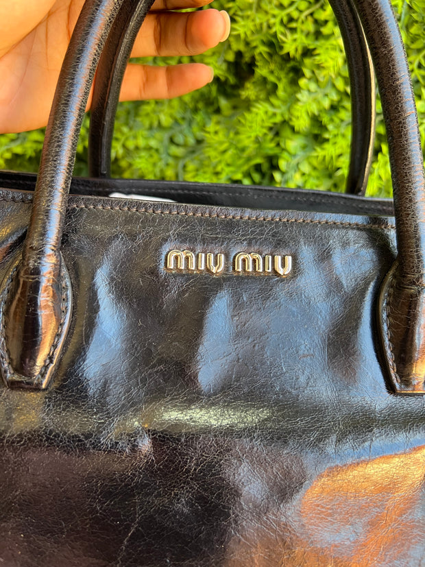 Miu Miu Leather Preta