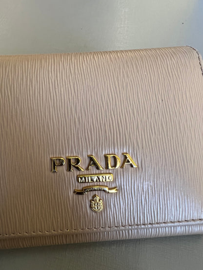 Carteira Prada Mini Nude