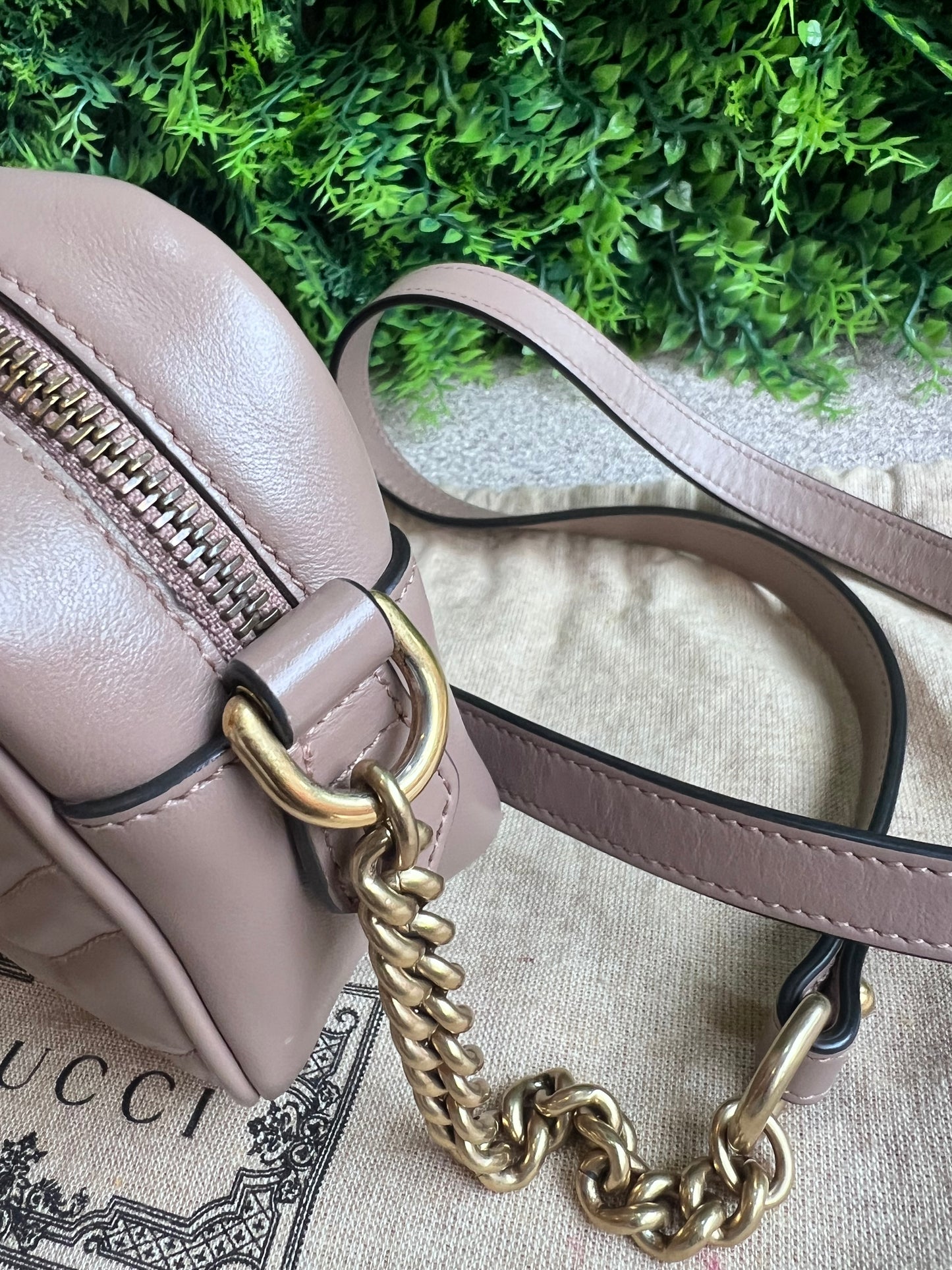 Gucci Marmont Matelassê  Nude