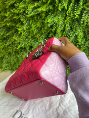 Lady Dior Cannage Quilted Rosa