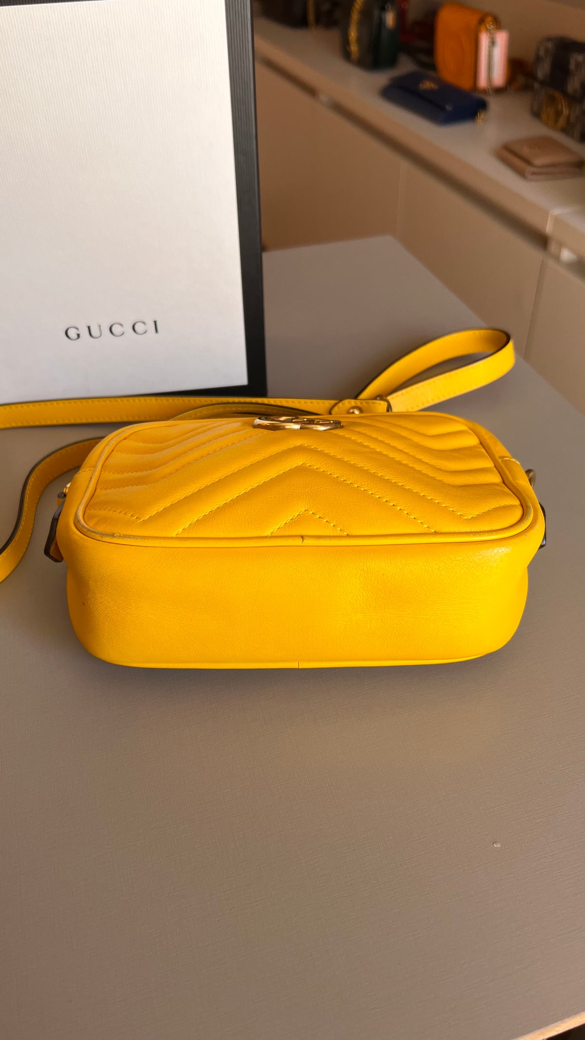 Gucci Marmont Mini Amarela