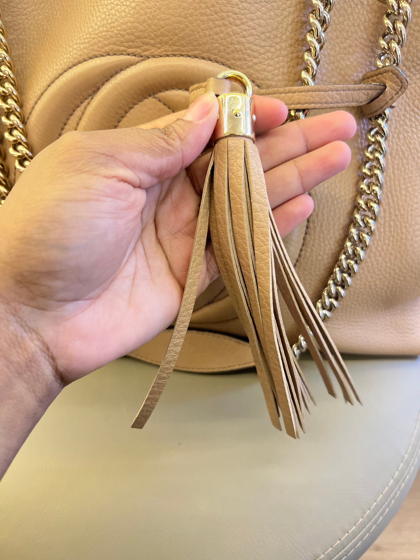 Gucci Soho Chain Nude