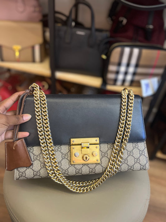 Gucci Padlock Monograma Média