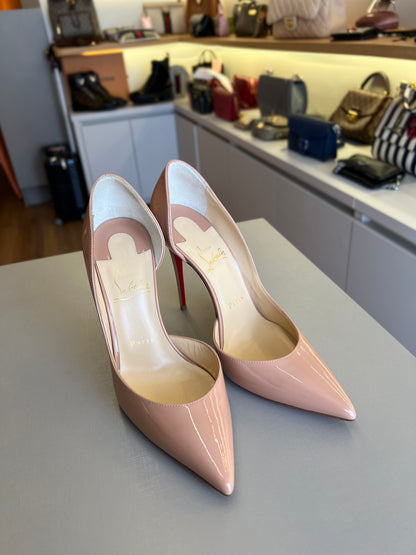 Scarpin Louboutin Nude Verniz