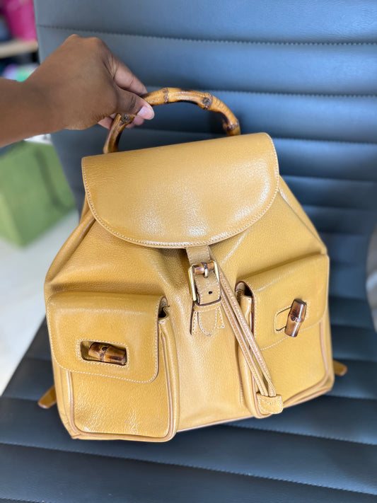 Mochila Gucci Bamboo Vintage