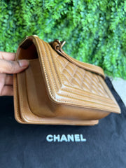 Chanel Boy Small Caramelo