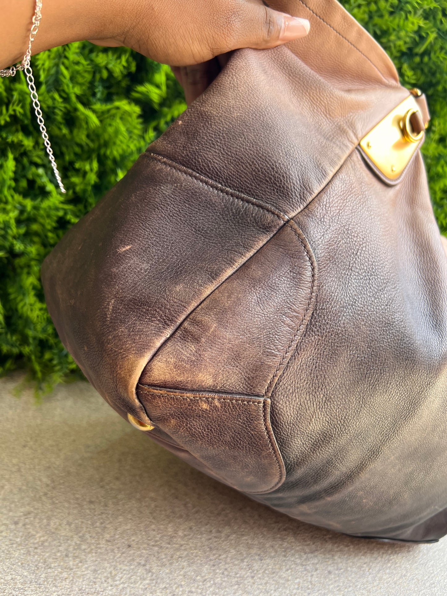 Prada Tote Soft Calf Marrom