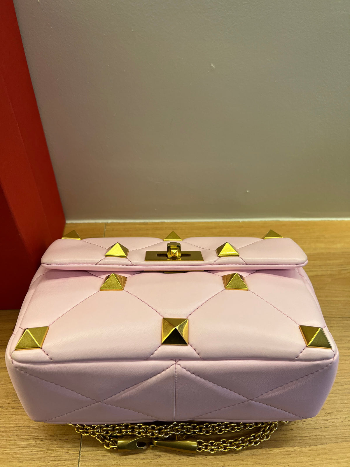 Valentino Roman Stud Média Rosa
