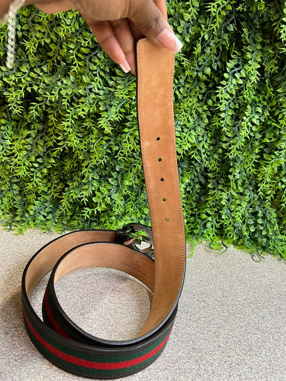 Cinto interlock Gucci Tecido