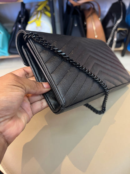 Saint Laurent Cassandre em Matelassê Preto