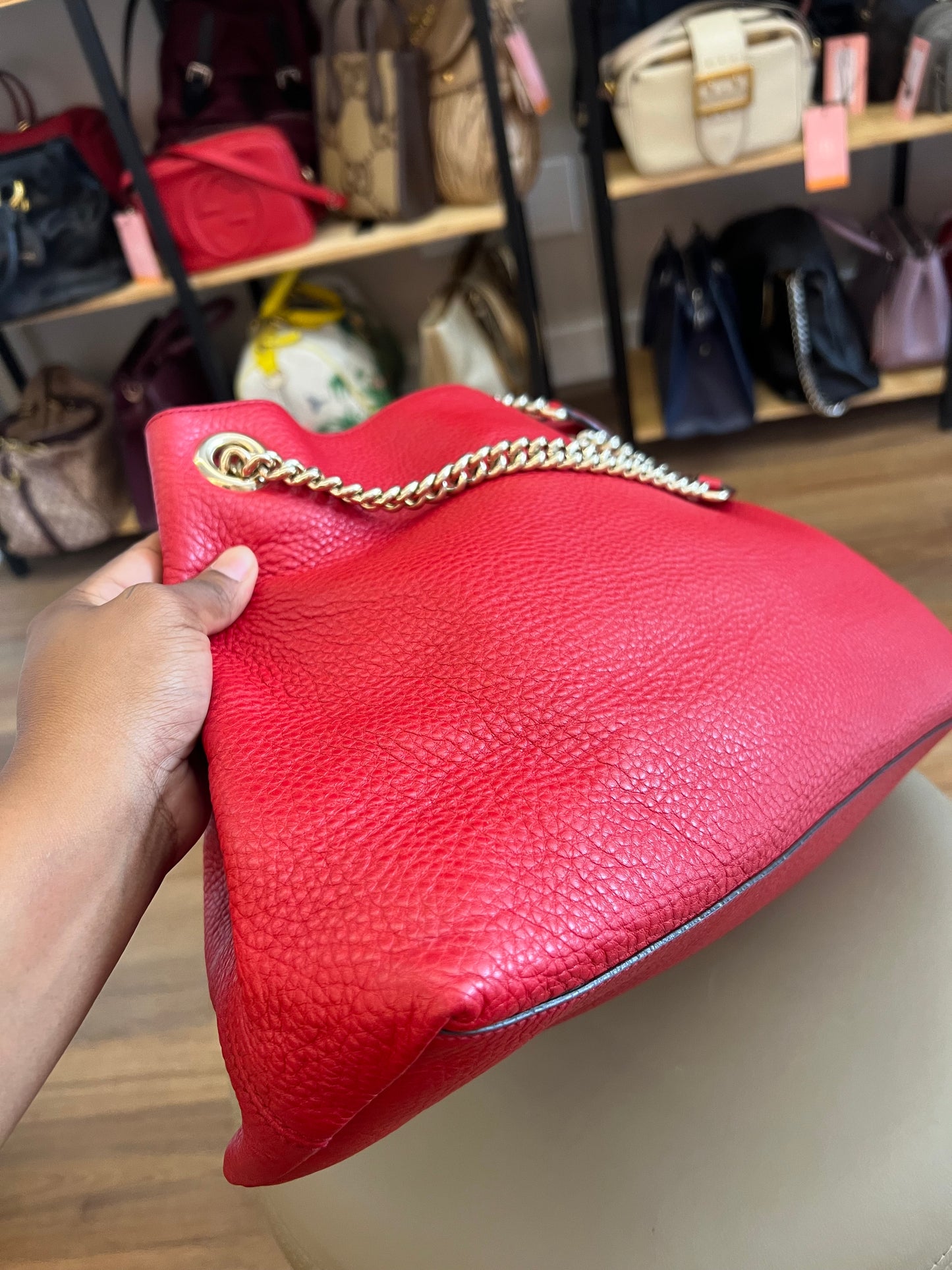Gucci Soho Chain Vermelha