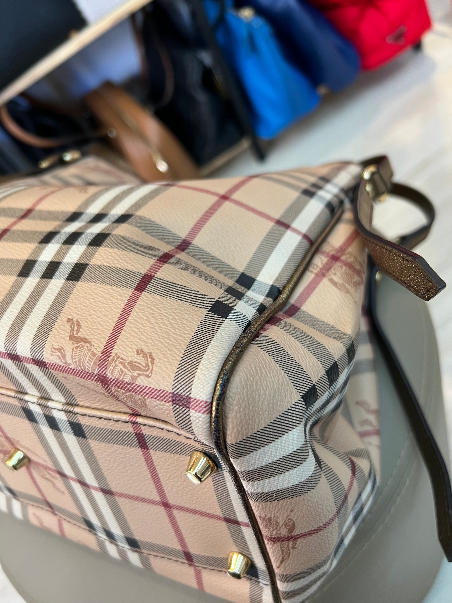 Burberry Haymarket Check Shoulder