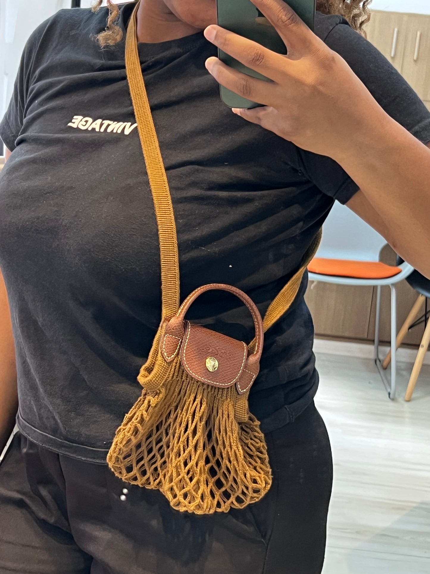 Longchamp Mini Mash Marrom