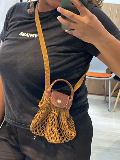 Longchamp Mini Mash Marrom