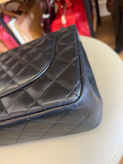 Chanel Double Flap Jumbo Preta